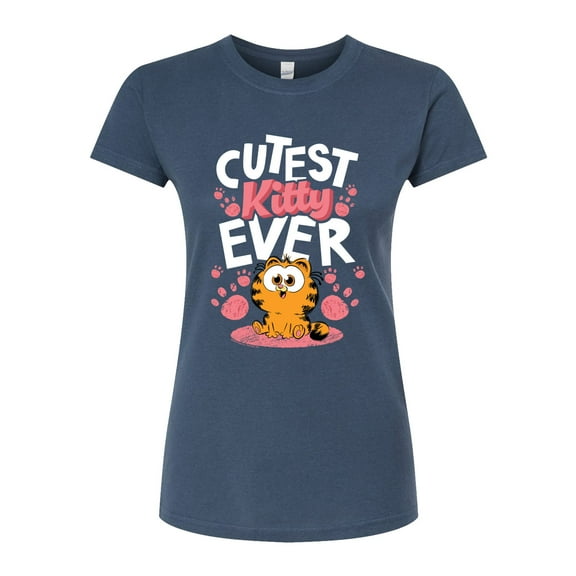 Garfield  - Cutest Kitty Ever  - Juniors Fitted Graphic T-Shirt