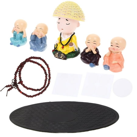 

Car Dashboard Monk Decoration Buddha Statues Doll Ornaments Desktop Office Cute Accessories for Home Décor Shaking Head