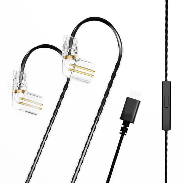 Cable trenzado TYPE-C Cable para auriculares Cable para auriculares para CCA/KZ/TRN/QDC/DUNU/SIMGOT