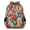 Blue, variant on Day of the Dead Travel Backpack for Adults, Multi-Functional Casual Daypack with Adjustable Shoulder Straps, Helloween Flower Skull Laptop Bag for Work Outdoor