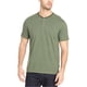 thumbnail image 2 of GH Bass & Co. Camiseta Henley con rayas para hombre, verde, peque?a G.H. Bass & Co. henley, 2 of 2