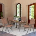 thumbnail image 6 of ARDEN 2-Pack Outdoor Patio Dining Chair Cushion, 20x44, Rain-Proof Seat Pad, Fade-Resistant Outdoor Cushion Rust Red Brushed Texture, 6 of 11