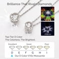 thumbnail image 5 of MomentWish 0.5 Carat Moissanite Dance Pendant Necklaces 18K White Gold Plated Christmas Anniversary Gift for Women, 5 of 8