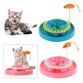 thumbnail image 3 of Gato Juguetes para mascotas Gloria Juguetes Bola giratoria Kitty azul 25 cm, 3 of 9