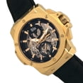 thumbnail image 2 of Reloj REIGN Commodus Automático Esqueleto Oro/Cuero Negro, 2 of 3