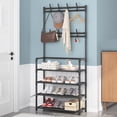 thumbnail image 2 of Rack Organizador Ropa Metálico Zapatera Mueble Perchero Piso, 2 of 8