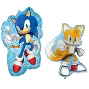 Sonic the Hedgehog and Miles Tails Prower Set of 2 Character Mylar Foil Balloons