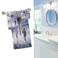 thumbnail image 3 of Stylish Paris Street Eiffel Tower Painting Soft Luxury Decorative Set of 3 Towels, 1 Bath Towel+1 Hand Towel+1 Washcloth, Multipurpose for Bathroom, Hotel, Gym, Spa and Beach, 3 of 5