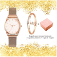 thumbnail image 3 of Reloj De Dama Flor Rosa con Pulseras Malubero Dama, 3 of 3