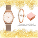 thumbnail image 3 of Reloj De Dama Flor Rosa con Pulseras Malubero Dama, 3 of 3