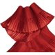 thumbnail image 1 of 3 yardas de encaje plisado con volantes y degradado 3D de 6.1 pulgadas de ancho, tul decorativo de gasa roja con efecto degradado para bodas, costura y manualidades., 1 of 9