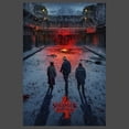thumbnail image 2 of Netflix Junior's Stranger Things Winter Rift Russia Poster Racerback Tank Top Charcoal / Winter 2X Large, 2 of 4