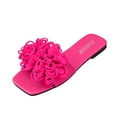 thumbnail image 3 of YOUYEDIAN Pantoufles de Maison pour Femmes Été Chaussures d'Intérieur Mignonnes Sandales Cool Sandales de Plage (Rose Vif), 3 of 7