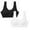 Black 1PCS & White 1PCS, variant on LUOGENLI 2 Pack Sports Bras for Women Large Bust Not Padded Women Back Wrap Chest without Steel Ring Gathering Bra Versatile Glare Yoga Sports Bra Sports Bras for Women Large Bust M