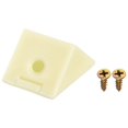 thumbnail image 4 of 10Pack 90 Degree Plastic Corner Braces with Cover Cap, 23x23x23mm Angle Brackets with Screws (Beige Yellow), 4 of 6