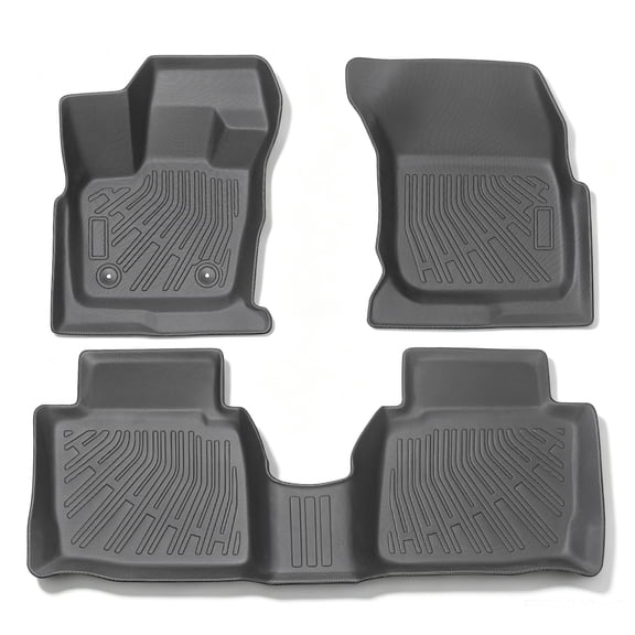 kimllier Floor Mats Liner 2 Row 3 Pieces Black TPE For Ford Fusion Lincoln MKZ 2017-2020