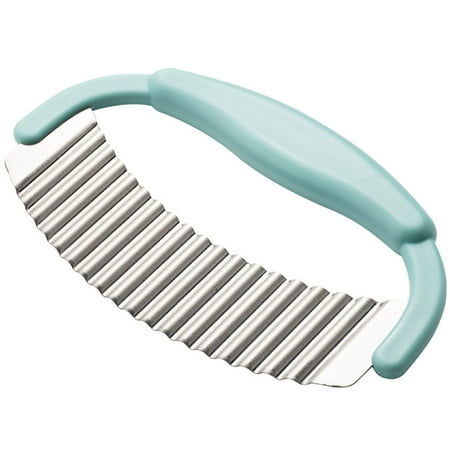 

Winysin Crinkle Cutter Stainless Steel Potato Slicer Heavy Duty Wavy Crinkle Cutting Chopping Tools With Wooden Handle For Carrot Veggies