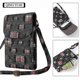 thumbnail image 1 of Bolso bandolera pequeño para teléfono móvil, cartera de hombro, monedero para tarjetas, bolso tipo cartera - negro, 1 of 5