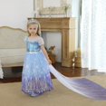 thumbnail image 4 of Vestido De Princesa Elsa Para Niños , Reina De Nieve Fiesta De Halloween, 4 of 4