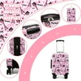 thumbnail image 3 of Kids Carry on Luggage Sets for Girls  Suitcases with Wheels Hardshell with Travel Neck Pillow School Backpack Airline Approved 16 Inch, 3 of 8