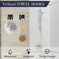 thumbnail image 2 of Vesteel 5 Pieces Bathroom Hardware Set, Wall Mounted Stainless Steel Bathroom Accessories Kit, Towel Bar, Toilet Paper Holder, Towel Ring, Robe Hooks, Towel Bar Holder Sets Included, 2 of 7