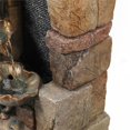 thumbnail image 5 of LuxenHome Brown Cement Hibiscus Flowers Outdoor Fountain With LED Light, 5 of 5