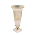 thumbnail image 5 of Flared Glass Vase for Living Room Decor - Contemporary Flower Vase for Table Centerpiece and House Display - Modern Accent for Home Entryway, Room, Bedroom, and Office Desk - 15", Silver & Gold, 5 of 7