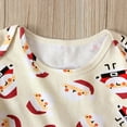 thumbnail image 6 of Edvintorg 3Pcs Baby Christmas Outfit Infant Baby Boys Girls Christmas Santa Cartoon Romper+Pants+Hat Home Outfits 0-2T Baby Clothes New Born Fall Clothes, 6 of 7