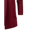 thumbnail image 5 of Kmbangi Cardigan pour Homme, Col Châle, Manches Longues, Cardigan Long Tricoté, Cape Drapée Décontractée d'Automne pour Mode Urbaine, 5 of 5