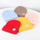 thumbnail image 1 of Solid Color Children Beanie Hat Winter Warm Outdoor Baby Boy Girl Bonnet Hat Soft Crocheted Kids Knitted Hats Baby AccessoriesKhaki He Qiyong unisex, 1 of 1
