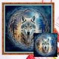 thumbnail image 1 of Kit Punto Cruz Lobos Hilo Algodón Ecológico Bordado 11CT 40x40cm, 1 of 9