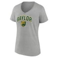 thumbnail image 2 of Women's Gray Baylor Bears Campus V-Neck T-Shirt, 2 of 3