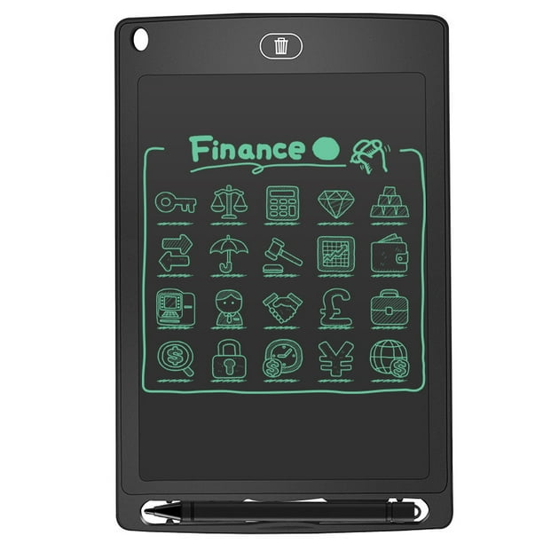 Tablero de escritura LCD de 8,5 pulgadas Tablero de escritura LCD Juguetes para niños Tablero de notas de dibujo de aprendizaje para niños Tablero de escritura