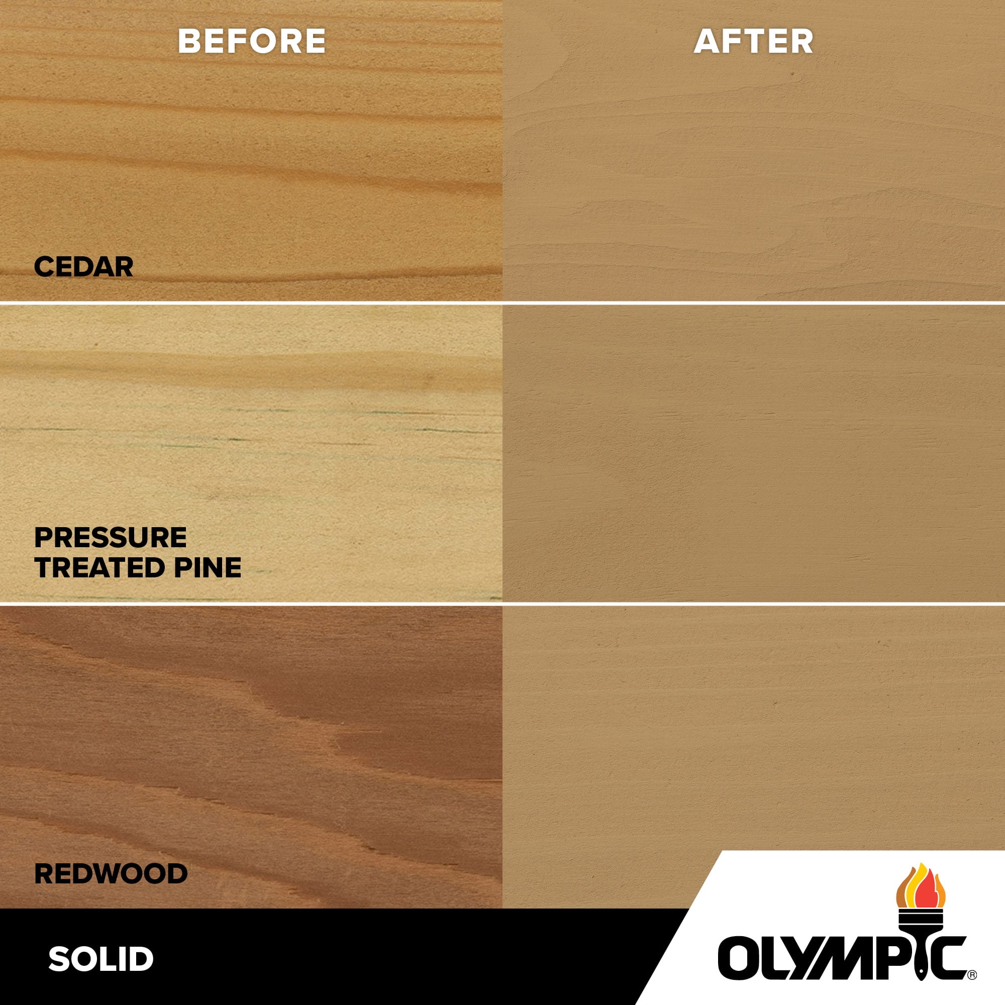 Olympic Maximum 1 Gallon SC-1015 Chamois Solid Color Exterior Stain and Sealer in One