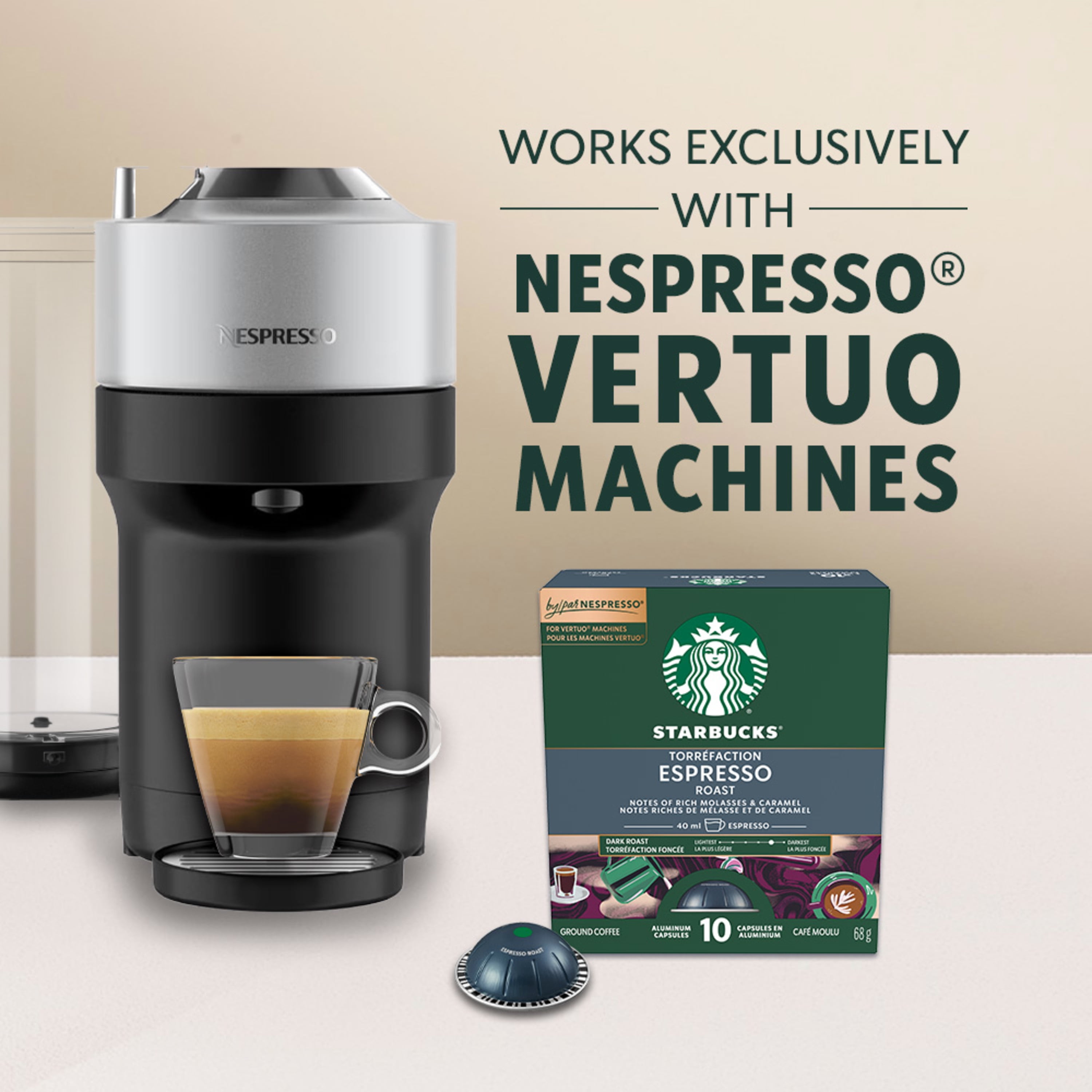 STARBUCKS Espresso Roast For Nespresso Vertuo