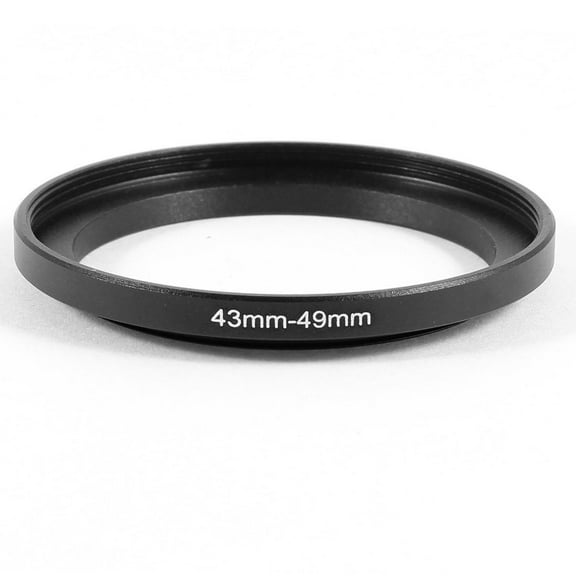 Unique Bargains 43mm to 49mm Camera Filter Lens 43mm-49mm Step Down Ring Adapter