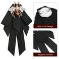 thumbnail image 3 of RENACLIPY Hat Pins for Women Retro Bow Brooch Black Alloy and Cloth Fashion Accessory 1Pack, 3 of 6