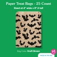 thumbnail image 4 of Big Dot of Happiness Black Bats Kraft Brown Paper Treat Bags, Halloween Individual Candy Snack Favors, Greaseproof Sandwich Cookie Bags - 25 Count, 4 of 5