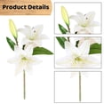 thumbnail image 3 of of 6 Artificial Lily Flowers, Artificial Plastic Flowers, Artificial Lily Home Wedding Party Decoration, Flower Arrangement, 3 of 5