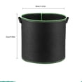 thumbnail image 3 of Container Gardening, Outdoor Planter, Garden Beds Outdoor for Vegetables, 5 Gallon 12X10 Inch Green Dual Carry Handles Fabric Grow Pot, Lightweight Reusable Nursery Bag for, 3 of 6