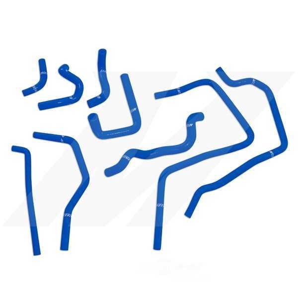 Mishimoto MMHOSE-SUB-ANCBL Ancillary Hose Kit Compatible With Subaru Impreza WRX/STI 2001-2005 Blue