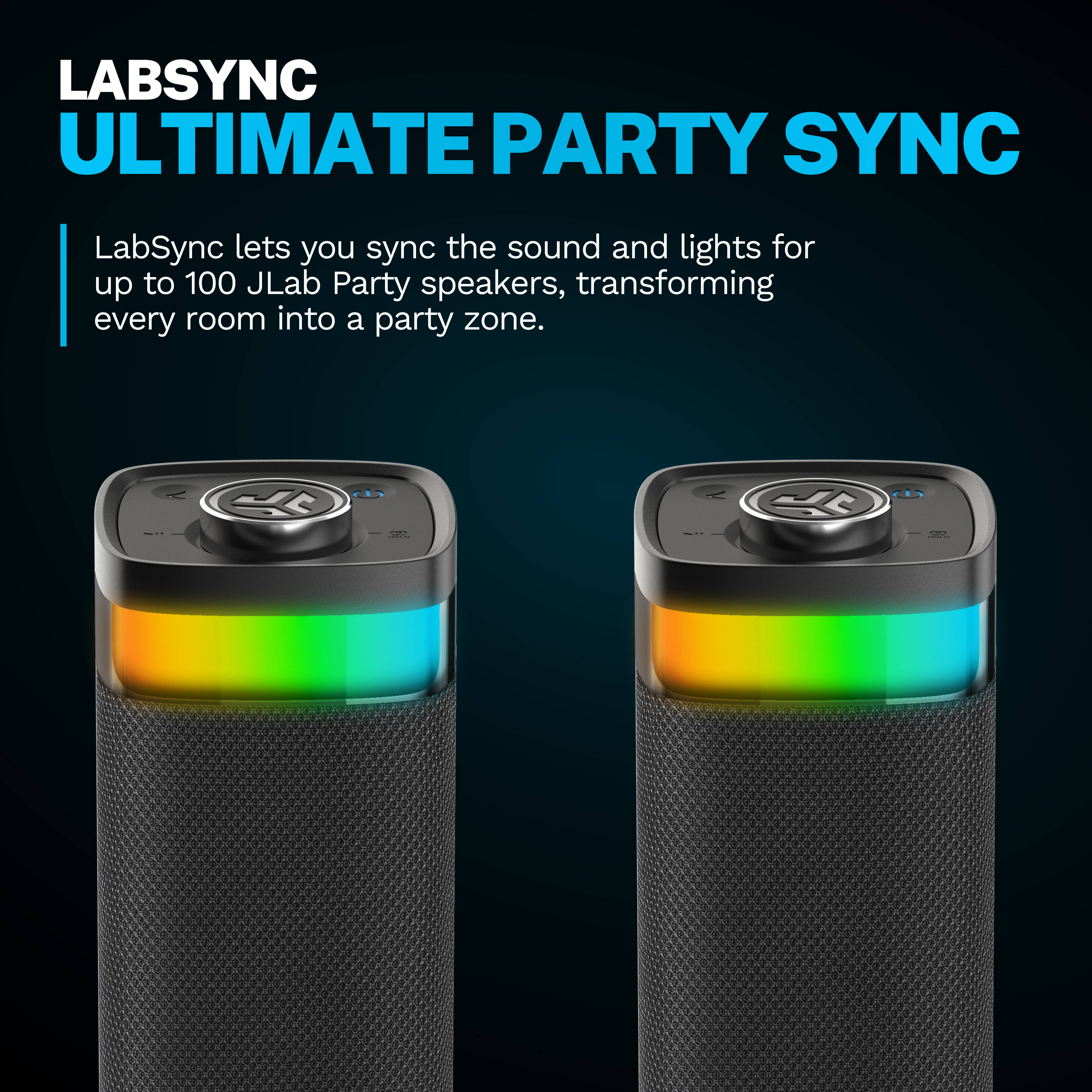 JLab JBuds Party Portable Bluetooth Speaker, Black photo 8