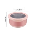 thumbnail image 3 of Cuenco De Acero Inoxidable Recipientes herméticos de acero inoxidable de 1 pieza con tapa, apilables, para preparar comidas, aptos para frigorífico y congelador (rosa, 720 ml) Rkxzt, 3 of 8