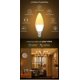 thumbnail image 4 of Bombilla LED candelabro inteligente, bombilla araña WiFi E12, compatible con Alexa y Google Home, blanco regulable 2700K-6500K y bombilla vela RGB, sincronización musical, 5W 400lm, 4 of 5