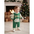 thumbnail image 3 of BemeyourBBs Newborn Baby Boys Girls Christmas Outfit Gingerbread Man Romper Christmas Long Sleeve Pocket Hooded Jumpsuit, 3 of 9