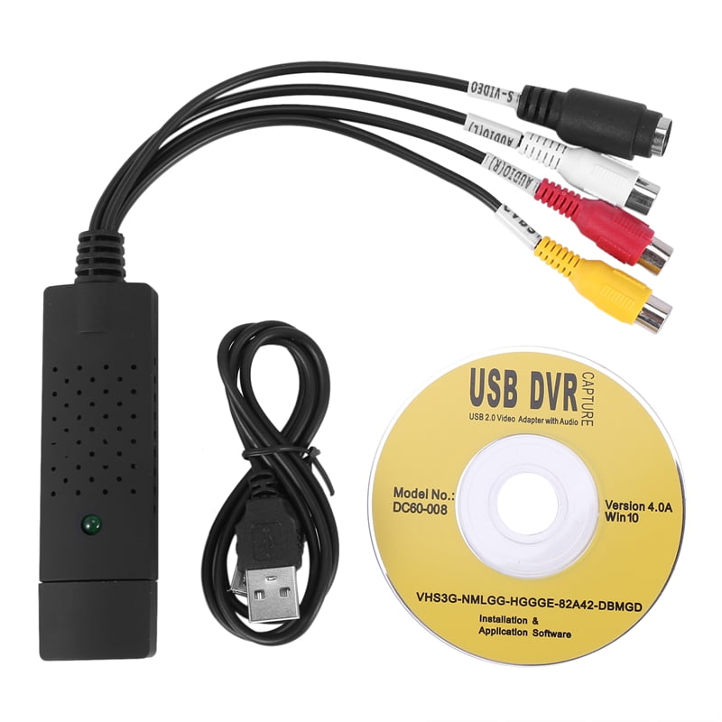 Video Audio VCR USB Video Card to DVD Converter Capture Card Adapter -