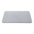 thumbnail image 1 of Hogar Memoria Espuma Absorbente Baño Piso Alfombrilla antideslizante Alfombra Ducha Alfombra Gris plata 32 x 20 pulgadas Gris-plata, 1 of 9