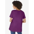 thumbnail image 2 of Woman Within Plus Size Perfect Short-Sleeve Keyhole Tee, 2 of 6