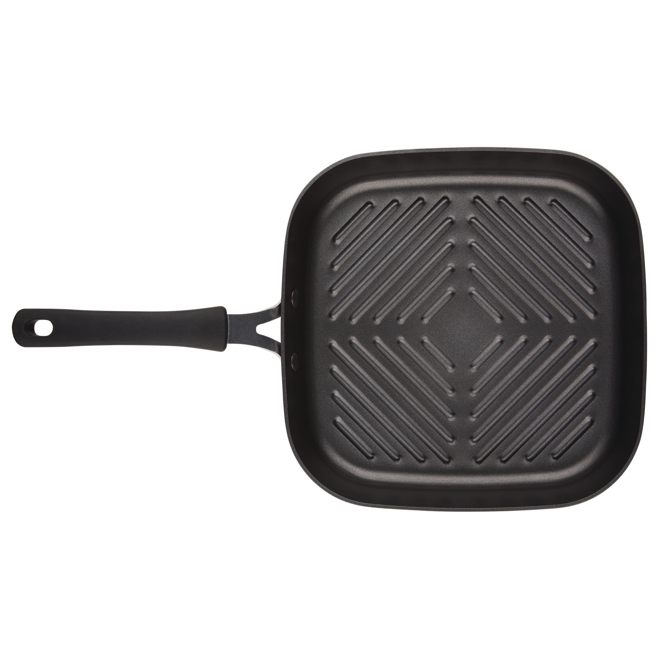 Rachael Ray Cook + Create 11 inch Hard Anodized Nonstick Deep Grill Pan, Black