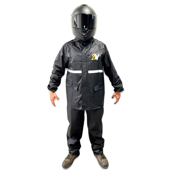 Impermeable Reflejante Con Capucha Alta Gama 2W Talla L